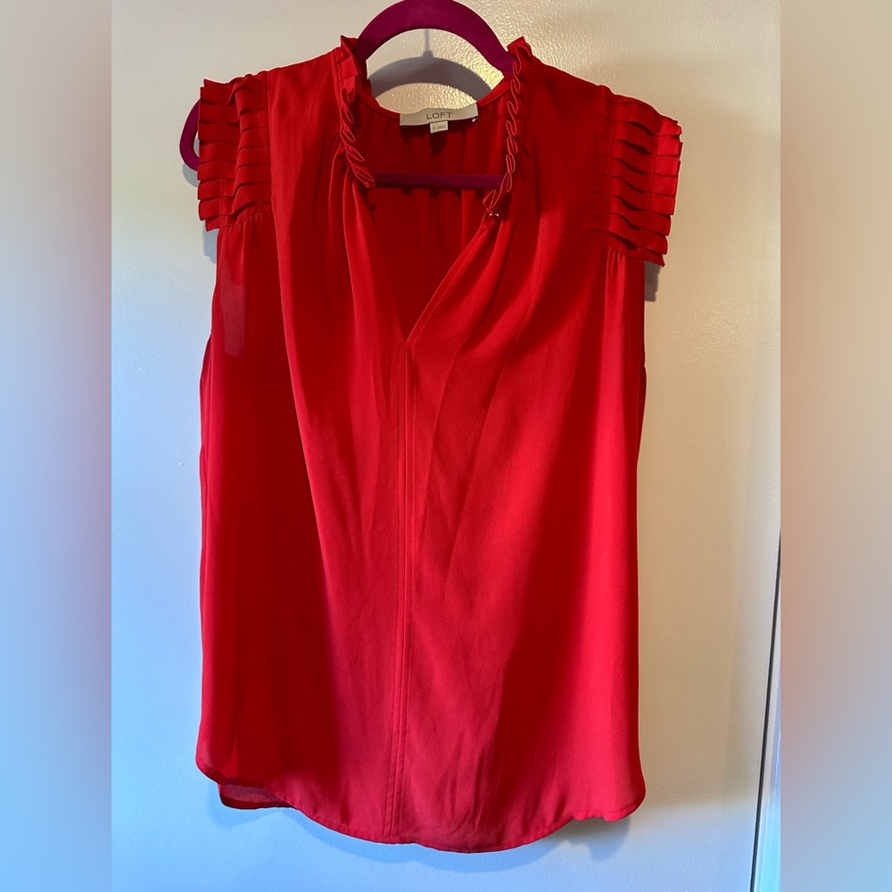 Loft Brand Elegant Red Women's Top